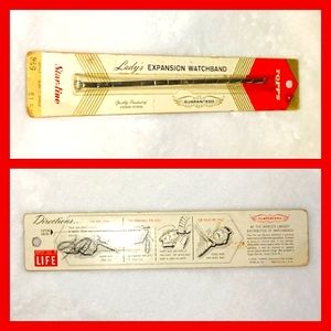 Topps Vintage 'Star-Line' Silver Expansion Watchband